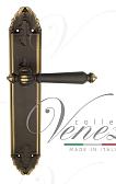 Дверная ручка Venezia на планке PL90 мод. Pellestrina (темная бронза) проходная