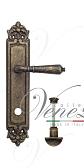 Дверная ручка Venezia на планке PL96 мод. Vignole (ант. бронза) сантехническая