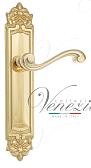 Дверная ручка Venezia на планке PL96 мод. Vivaldi (полир. латунь) проходная