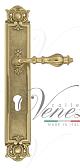 Дверная ручка Venezia на планке PL97 мод. Gifestion (полир. латунь) под цилиндр
